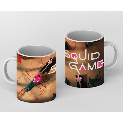 Керамична чаша Squid Game - Pink Soldiers Керамична чаша Squid Game - Pink Soldiers